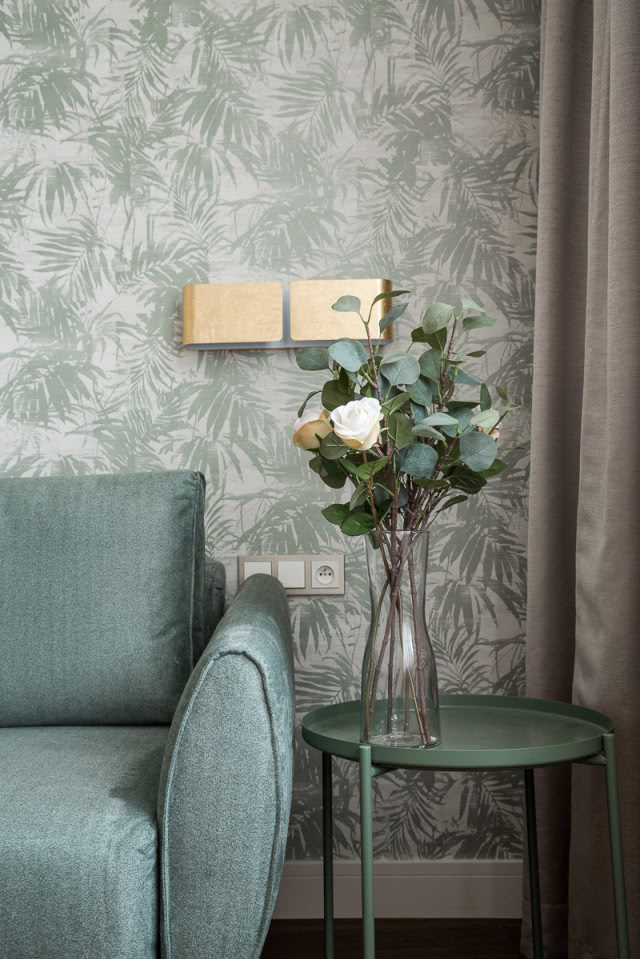 Zielony kolor w sypialni