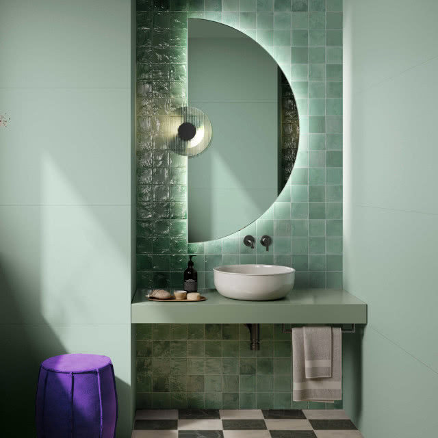 Lustro PICO półokrągłe LED /GieraDesign