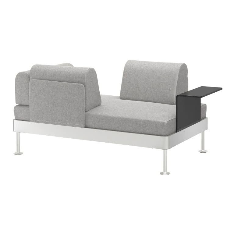 IKEA DELAKTIG - sofa 2-osobowa ze stolikiem