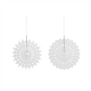 Dekoracja świąteczna Snowball ⌀20 cm (2/set) biała, 58 zł, HOUSE DOCTOR