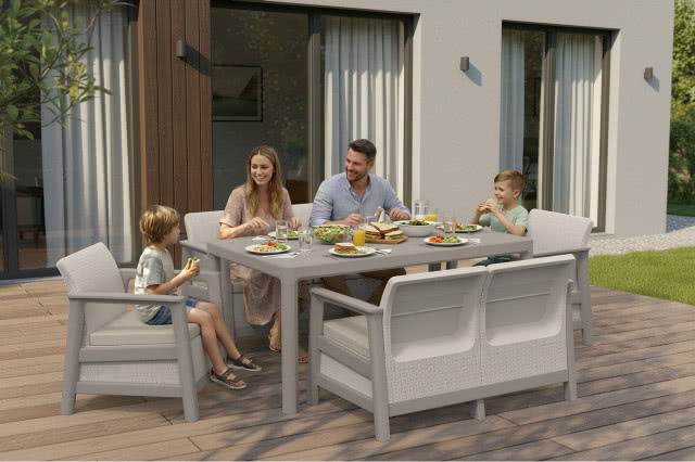 SCANDI LINEA fiesta z ludźmi miękka beżowa kopia