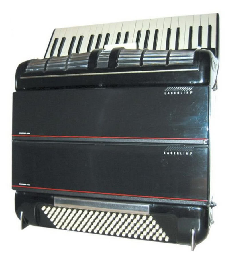 Szafka na CD zrobiona z akordeonu, etsy.com.