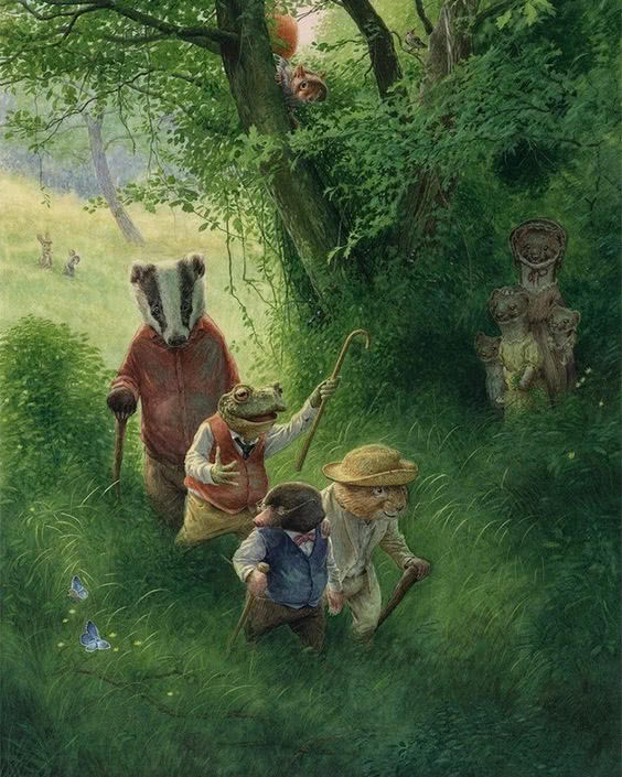 Książka Kennetha Grahama "O czym szumią wierzby".