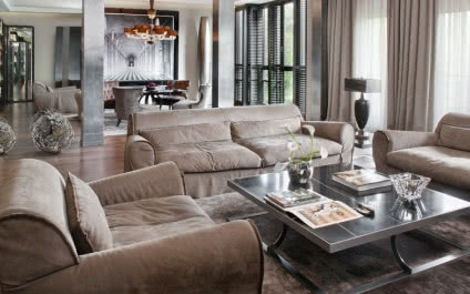 Luksusowy apartament w męskim stylu