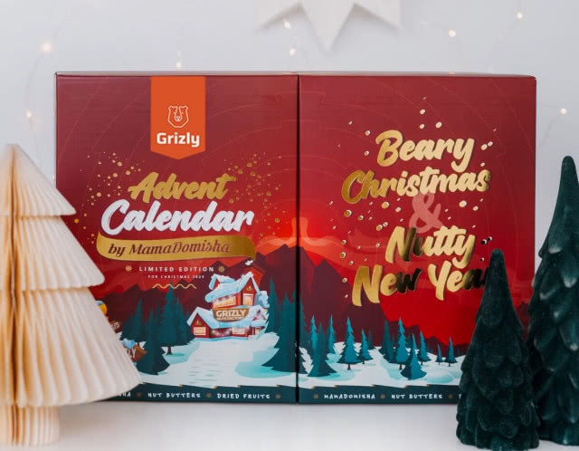GRIZLY Kalendarz adwentowy 