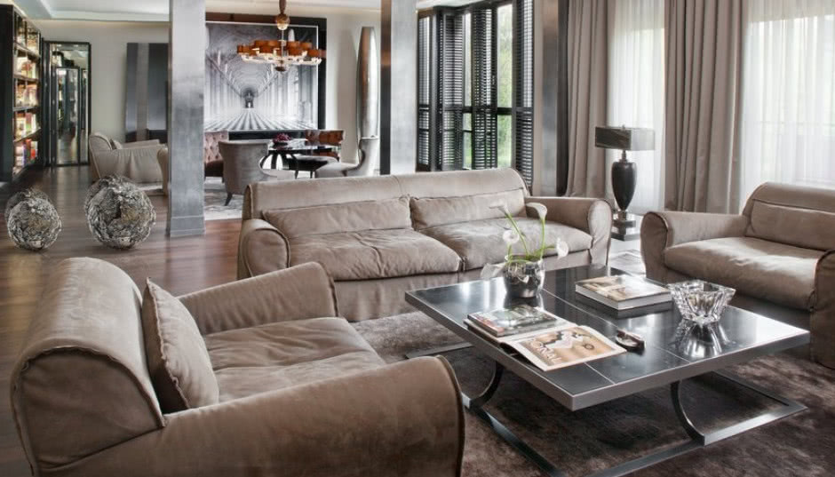 Luksusowy apartament w męskim stylu