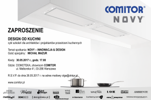 Rusza cykl szkoleń DESIGN OD KUCHNI