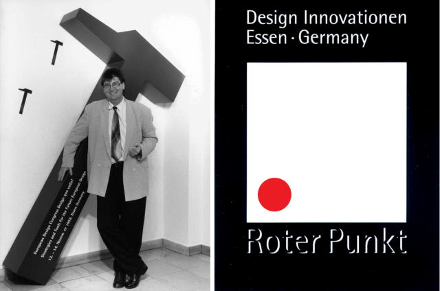 Peter Zec, 1992 rok. Obok poprzedni projekt Red Dot - tzw. Roter Punkt.