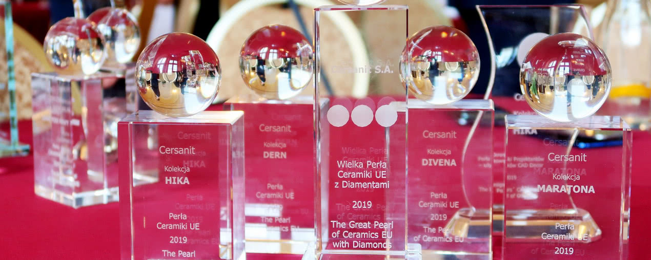 Marka Cersanit otrzymuje aż cztery nagrody w konkursie PERŁY CERAMIKI UE 2019!