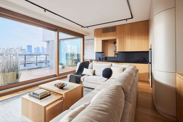 Nowoczesny dwupoziomowy penthouse warszawa