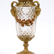 Kryształowa patera w srebrnej
oprawie, Polska,...