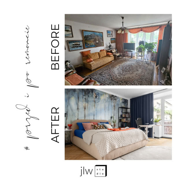 Metamorfoza sypialni PRZED / PO
