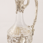 Kryształowa patera w srebrnej
oprawie, Polska,...