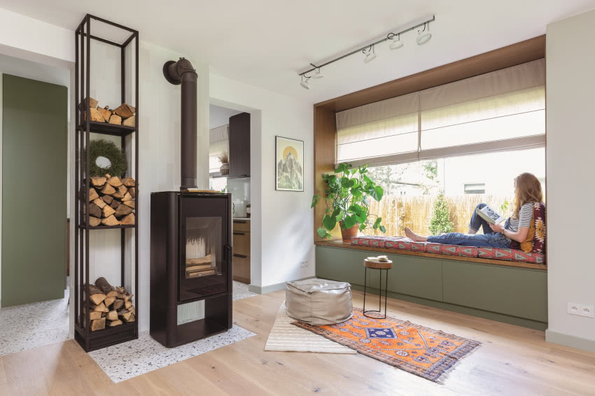 To ulubione miejsce pani domu, Róży, na czytanie...