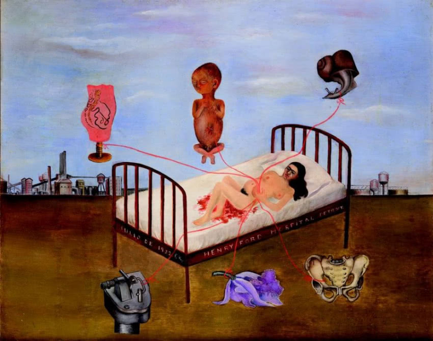 Frida Kahlo, "Szpital Henry’ego Forda", 1932,...