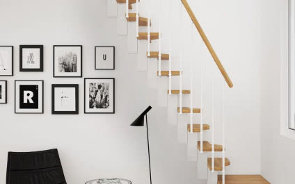 Jakie schody do wnętrza skandynawskiego?