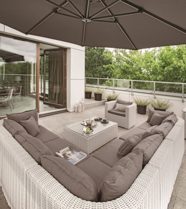 Komplet wypoczynkowy na taras