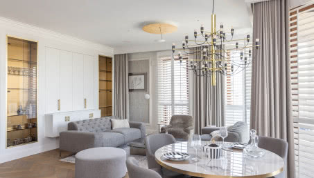 Mieszkanie w stylu modern classic. Holistyczny szyk