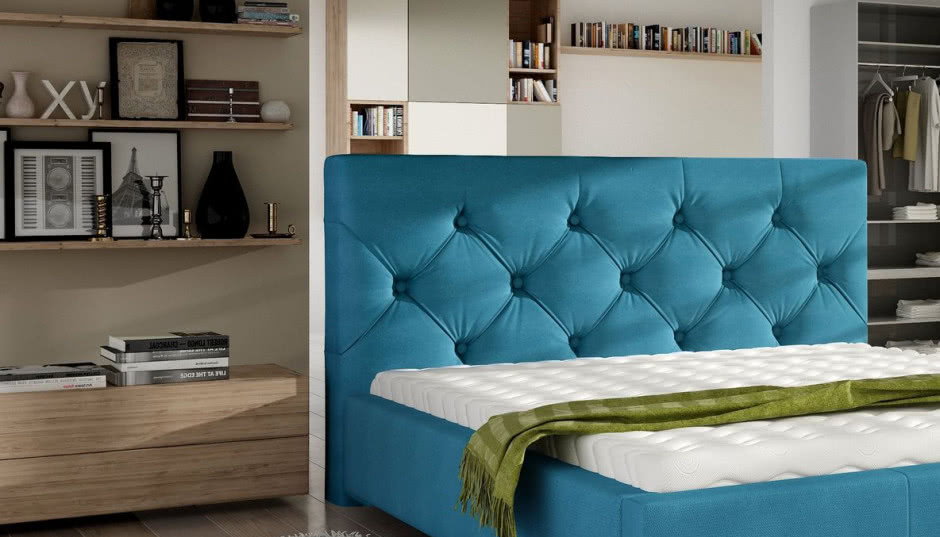 Łóżko tapicerowane Elektra - przyjemność dla ciała i oka