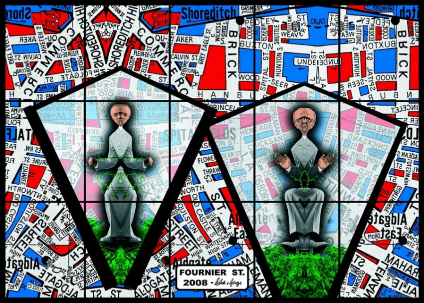 Gilbert & George, FOURNIER ST, 2008, © Gilbert &...
