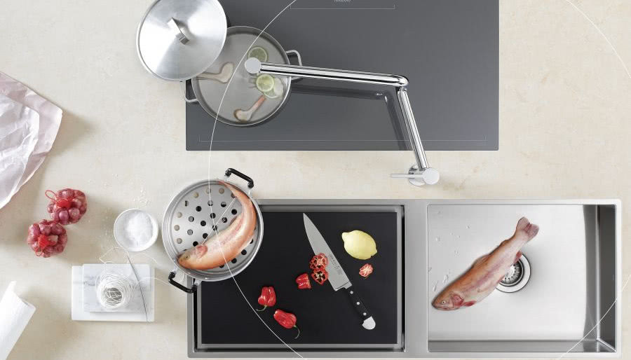 Pivot - obrotowa bateria kuchenna Dornbracht