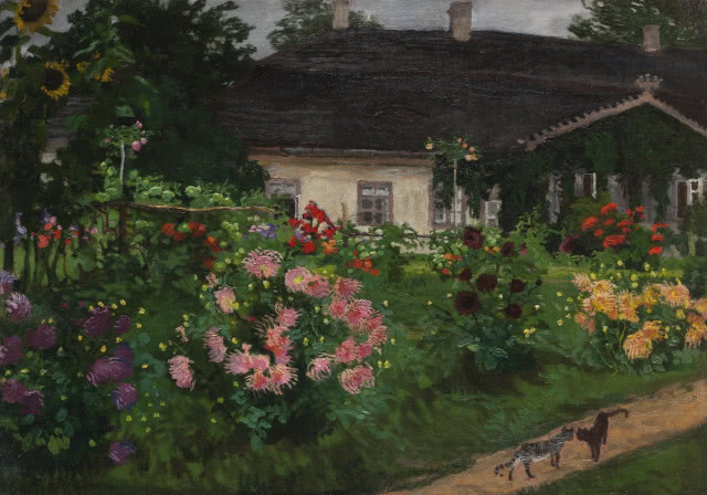 Józef Mehoffer, „Dworek w Jankówce”, 1907, olej, płótno