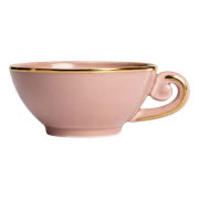 Talerze różowe i błękitne oraz ze scenkami...