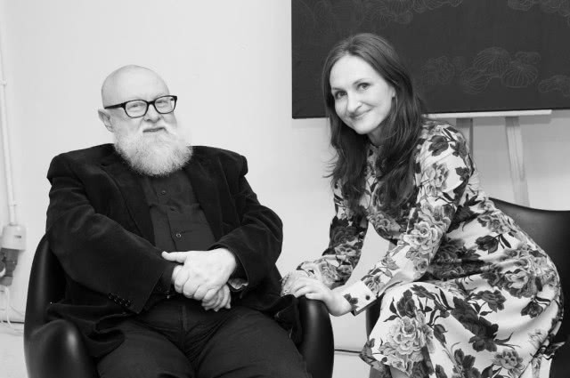 prof. Jerzy Bralczyk i Olga Kisiel-Konopka