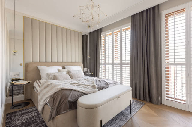 sypialnia zagłówek tapicerowany