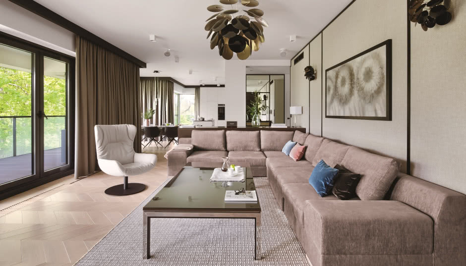 Mokotowski sen - mieszkanie w stonowanych barwach