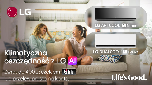 Komfort przez cały rok. Klimatyzatory LG, które myślą o temperaturze za ciebie  