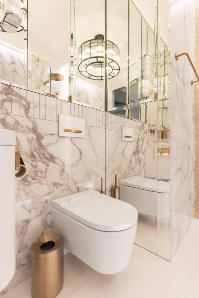 elegancka łazienka toaleta myjąca Geberit