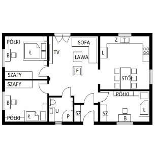Rozplanowanie pomieszczeń w parterowym domu