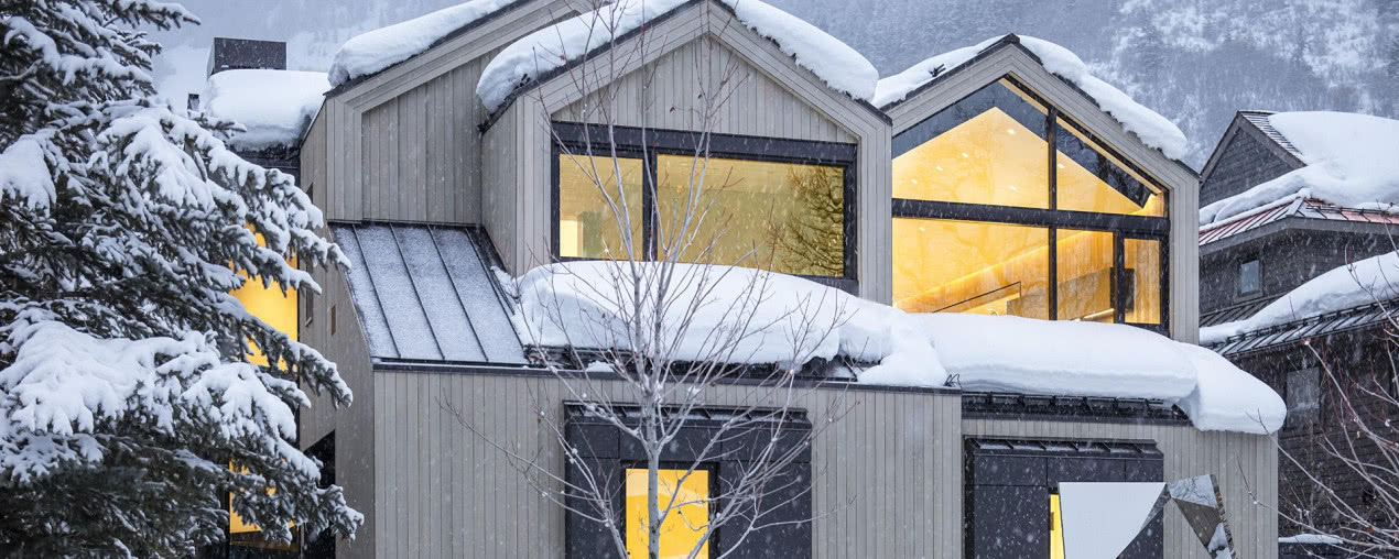 Rezydencja w Aspen z oszałamiającym widokiem! Kształt jej dachów przypomina szczyty gór