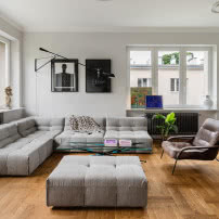 Mieszkanie w kamienicy - sztuka, design i przestrzeń w sercu Mokotowa