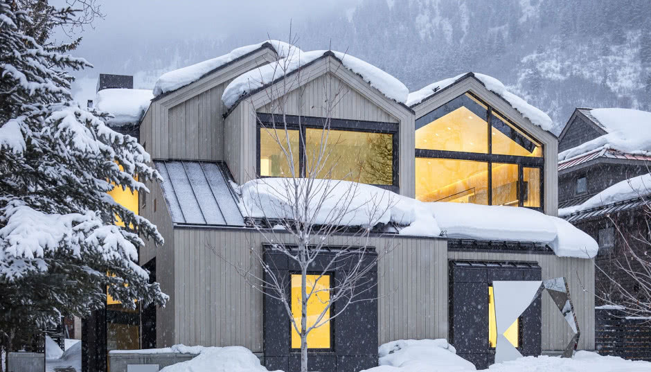 Rezydencja w Aspen z oszałamiającym widokiem! Kształt jej dachów przypomina szczyty gór