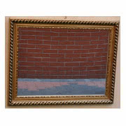 Lustro w złotej ramie