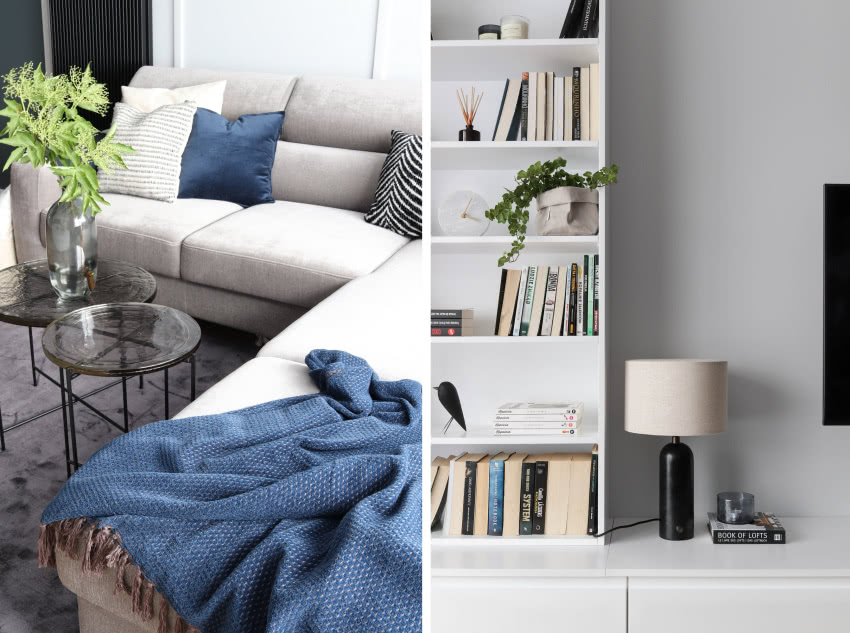 Minimalistyczna boazeria podkreśla strefę...