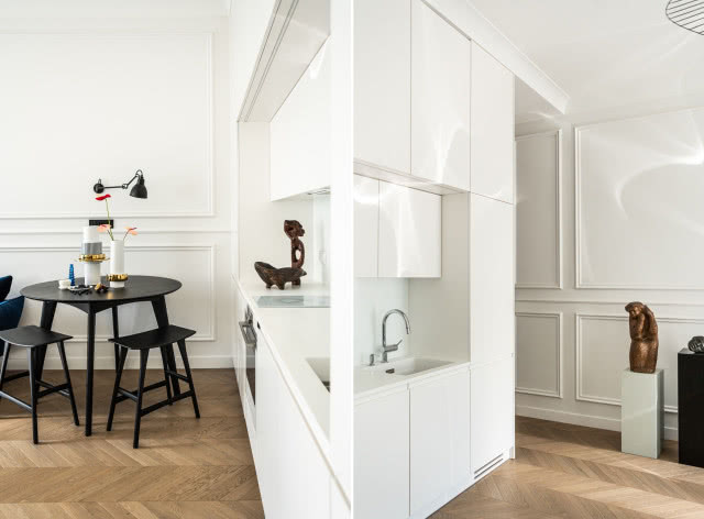 Biała, minimalistyczna kuchnia