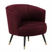 Fotel z aksamitu Ella, Westwing Collection