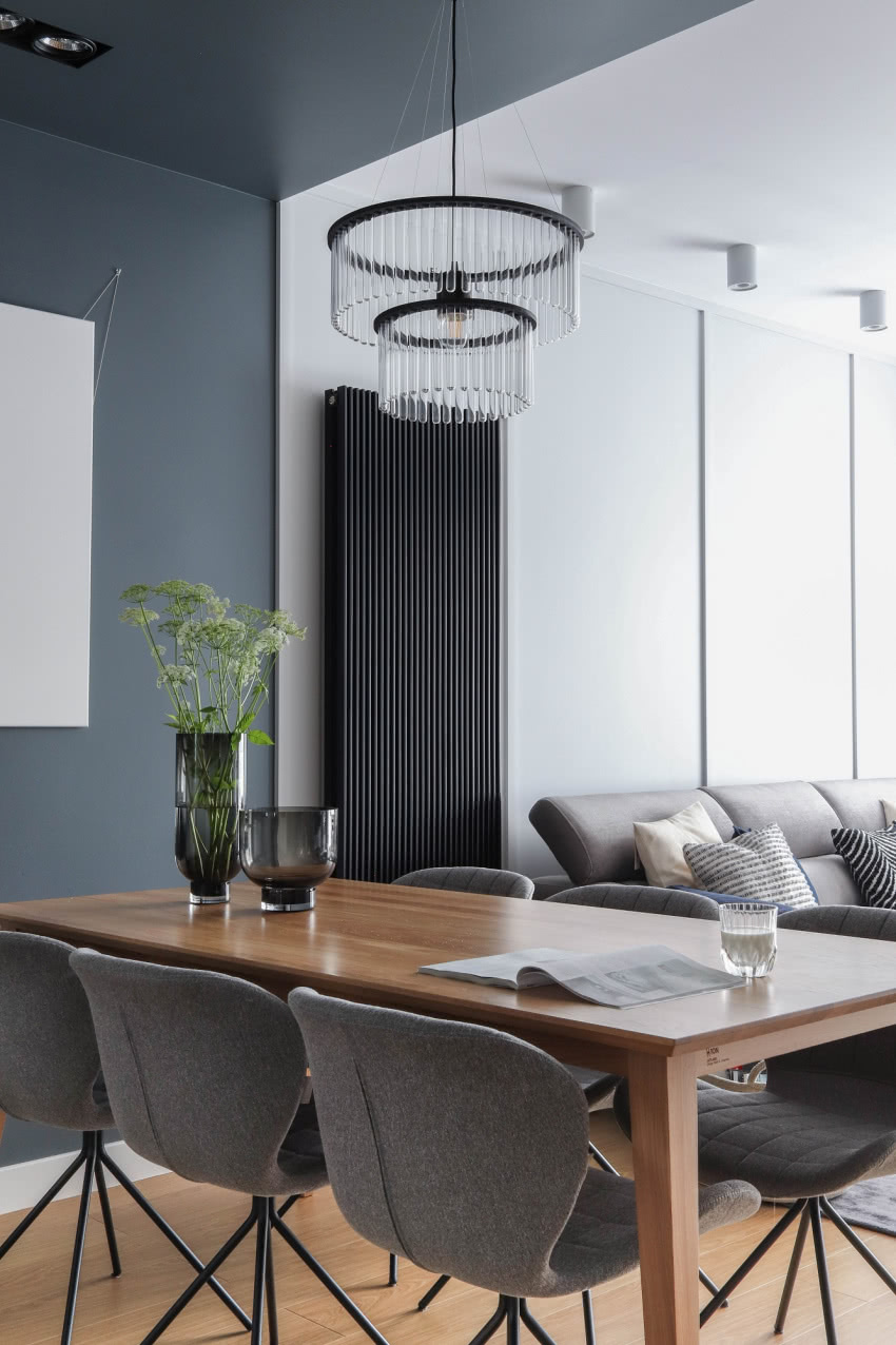 Strefa jadalni wyznaczona została poprzez...