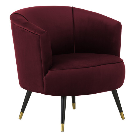 Fotel z aksamitu Ella, Westwing Collection