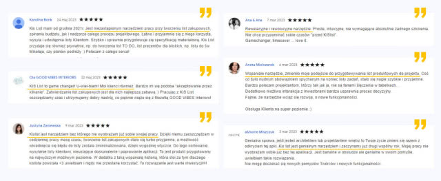 Opinie o aplikacji KIS List w sieci