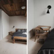 Rustykalne domy w otoczeniu pól i lasów. Zbudowano je tylko z naturalnych materiałów!