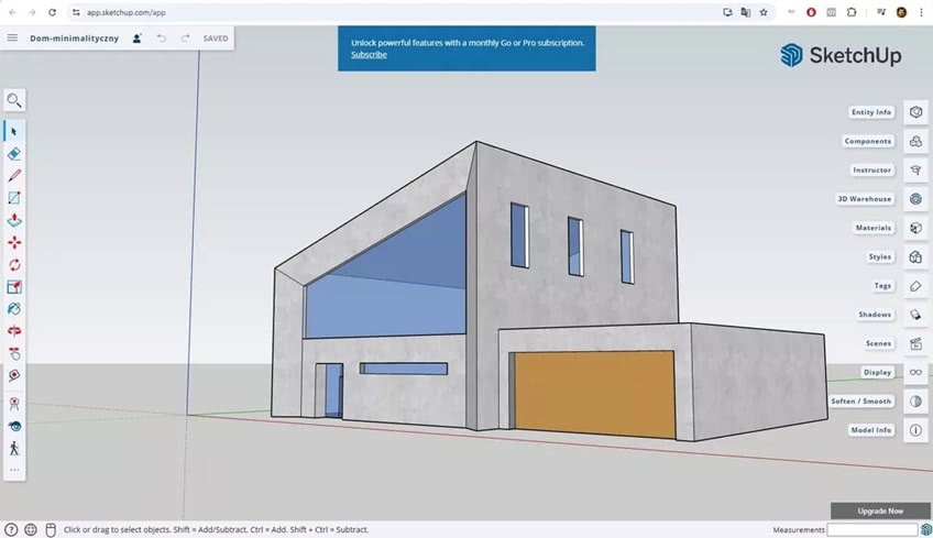 SketchUp to dobry wybór dla osób początkujących. 