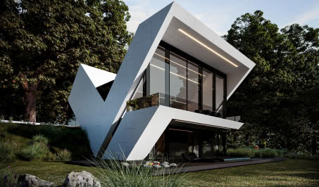 Zaskakujący projekt pracowni REFORM Architekt! Dom powstał na skośnej działce!