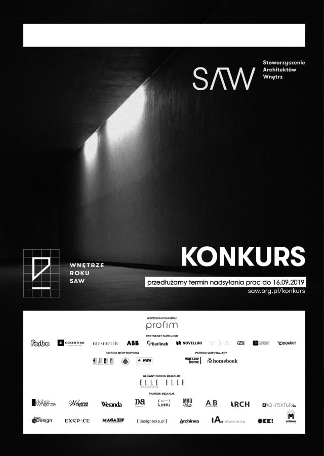 SAW przedłuża konkurs na Wnętrze Roku! To ostatni dzwonek na przesyłanie zgłoszeń