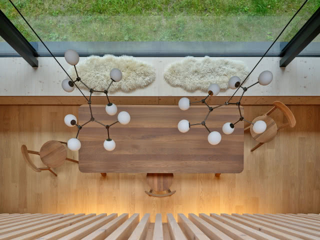 widok z galerii na parter