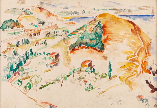 Mela Muter, "Pejzaż z południa Francji"