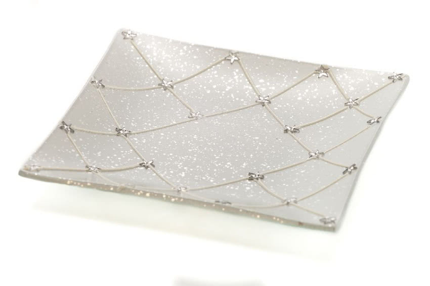 Szklany talerz Aluro, 25 x 25 cm, SODO.PL - 34 zł